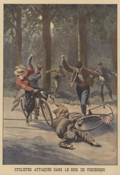 Cyclists attacked in the Bois de Vincennes in Paris by French School