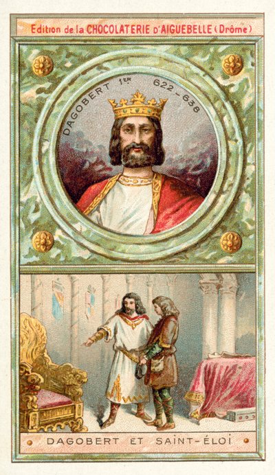 Dagobert I and St Eloi, 7th Century by French School