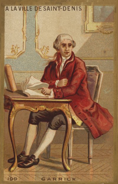 David Garrick in the city of Saint-Denis by French School
