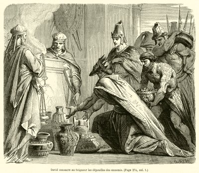 David Consecrates the Spoils of the Enemies to the Lord by French School