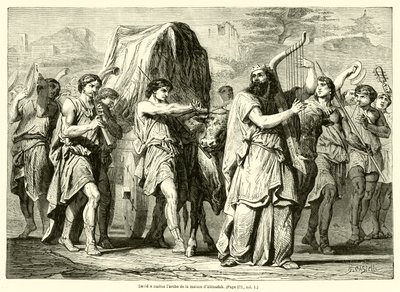 David Brings the Ark from the House of Abinadab by French School