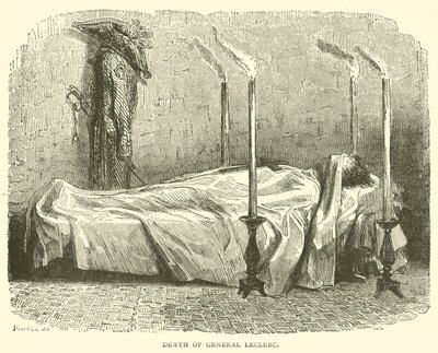 Death of General Leclerc by French School