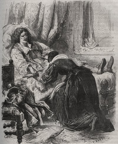 Death of Jean-Baptiste Poquelin, dit Moliere (1622-1673), February 17 by French School