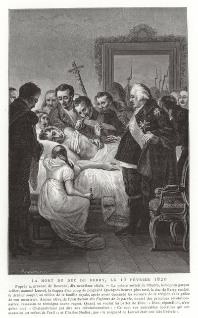 Death of the Duke of Berry, 13 February 1820 by French School