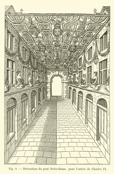 Decoration of the Pont Notre-Dame for the Entry of Charles IX by French School