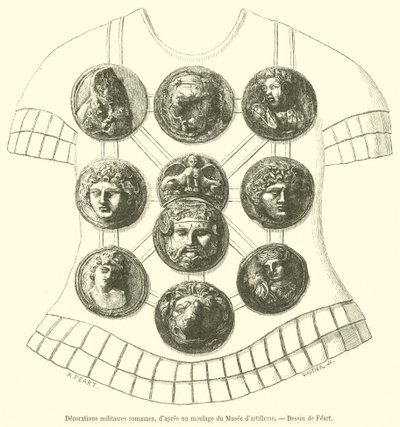 Roman Military Decorations (engraving) by French School