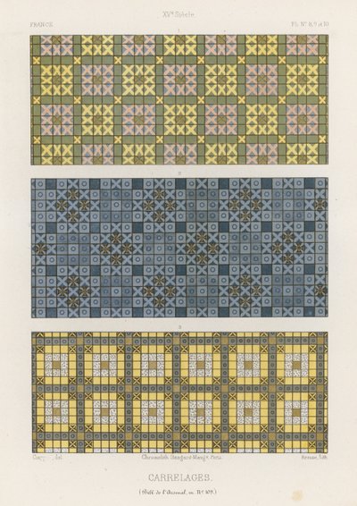 Decorative Tiles of 15th-Century France by French School