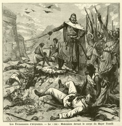 Defeat of the Italians at the Battle of Amba Alagi, First Italo-Ethiopian War by French School