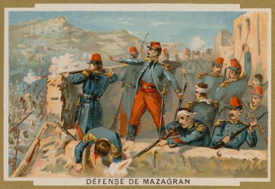 Defence of Mazagran by the French, Algeria, 1840 by French School