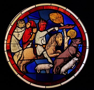 Job Losing His Flock (Bay D) by French School
