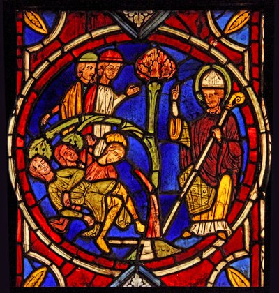 St Martin and the Miracle of the Pine Tree by French School