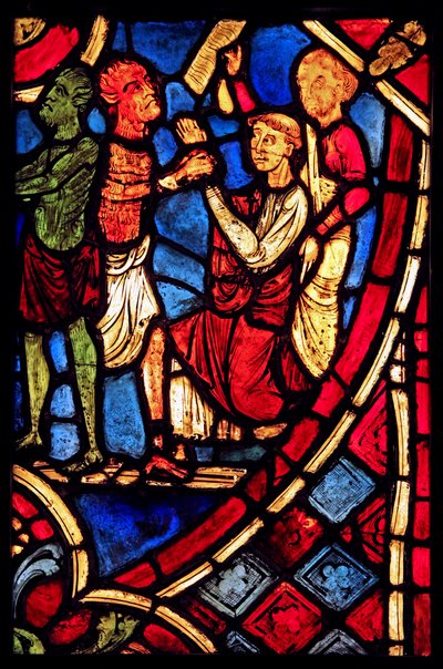 Theophilus Strikes a Deal with a Devil by French School