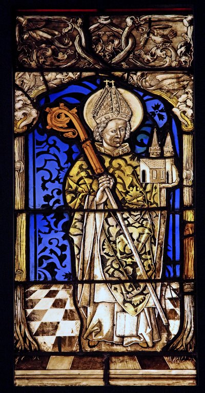 A saint Bishop, originally from the Upper Rhine by French School