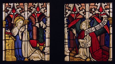 The Annunciation, originally from the Upper Rhine by French School