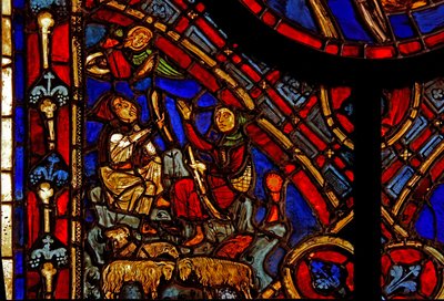 The Annunciation to the Shepherds (ex Varennes-Jarcy - originally from the Abbey de Gercy?) by French School