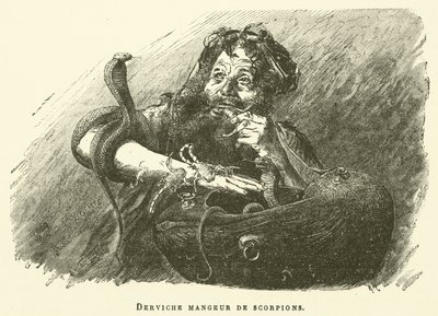 Dervish Scorpion Eater (engraving) by French School