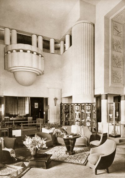 Design for the Hall of Pavilion Primavera at the Exposition Internationale in Paris in 1925 by French School