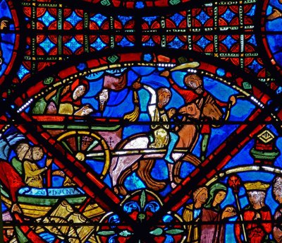 Detail (horse and cart) by French School