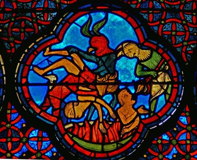 Detail (the rich man in hell) by French School