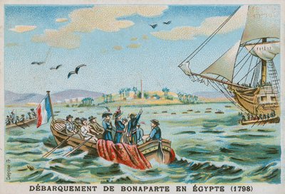Disembarkation of Napoleon in Egypt, 1798 by French School