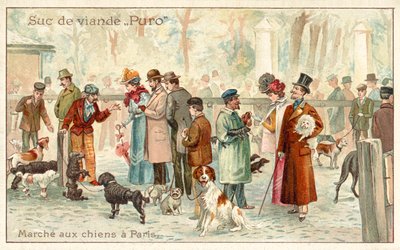 Dog Market, Paris by French School