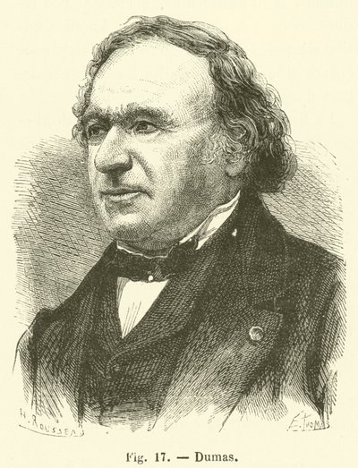 Dumas (engraving) by French School
