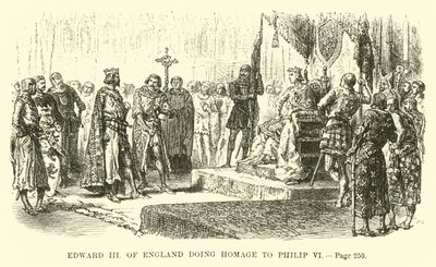 Edward III of England Doing Homage to Philip VI by French School