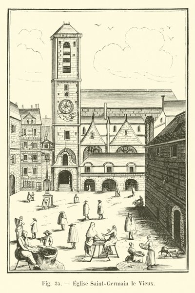 Church of Saint-Germain le Vieux by French School