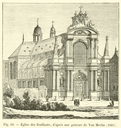 Church of the Feuillants; after an Engraving by Van Merlin, 1660 by French School