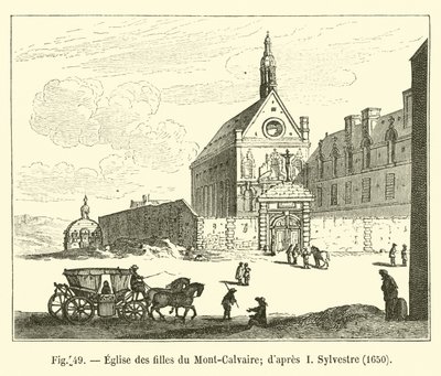 Church of the Daughters of Mount Calvary; after I Sylvestre, 1650 by French School