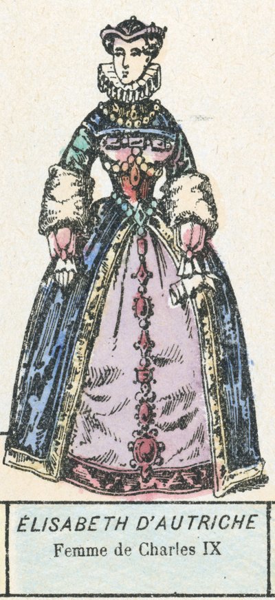 Elisabeth of Austria, Wife of Charles IX by French School