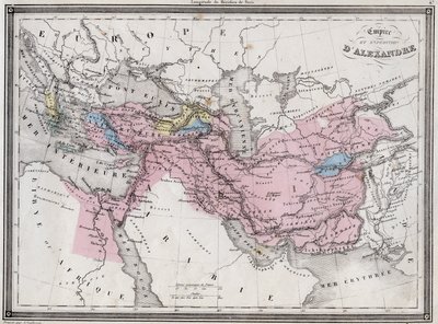 Empire and Expedition of Alexander the Great - Plate from 