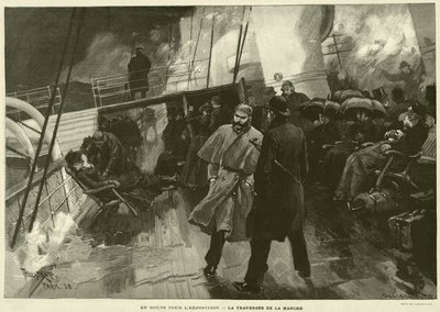 On the Way to the Exposition, Crossing the English Channel by French School
