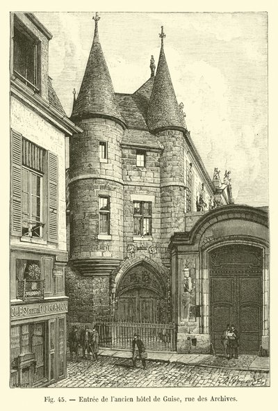 Entrance of the Former Hotel de Guise, Rue des Archives by French School