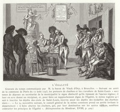 Equality, French Revolution, 1793 by French School