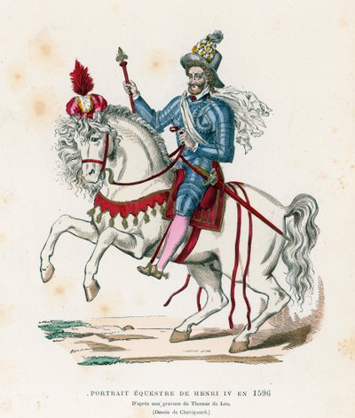 Equestrian Portrait of King Henry IV of France by French School
