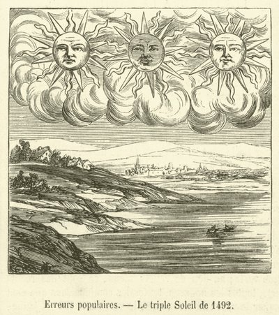 Popular Errors, The Triple Sun of 1492 (engraving) by French School