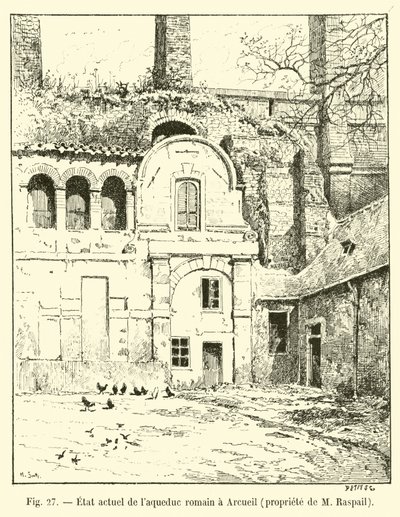 Current State of the Roman Aqueduct at Arcueil, Property of M Raspail by French School