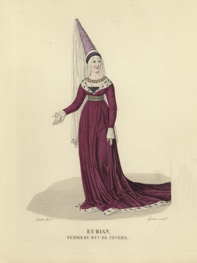 Eurian, wife of the Duke of Nevers by French School