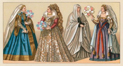Europe XVIth Cent Costume by French School
