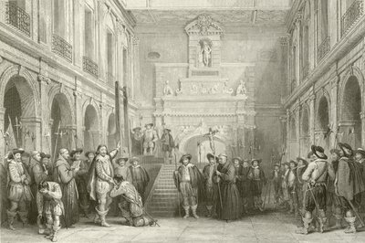 Execution of Montmorenci in the Court of the Hotel de Ville, Toulouse, 30 October 1632 by French School