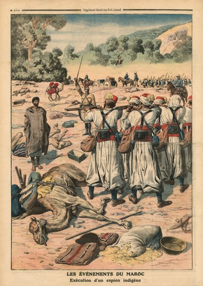 Execution of a Moroccan Spy, Illustration from 