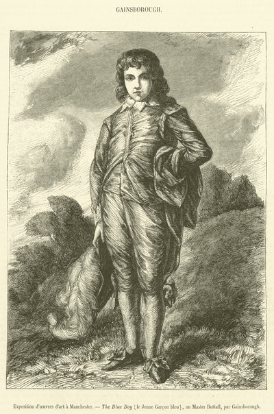 Exhibition of Artworks in Manchester, The Blue Boy, or Master Buttall by French School