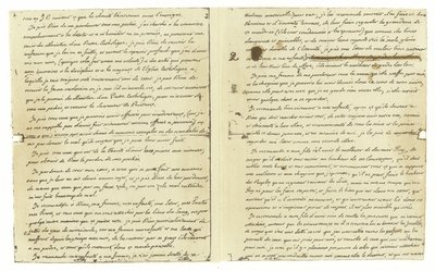 Facsimile of the Will of Louis XVI of France by French School