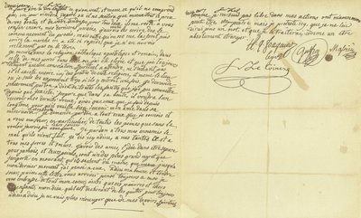Facsimile of the Will of Marie Antoinette by French School