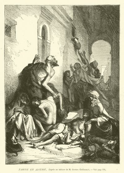 Famine in Algeria by French School