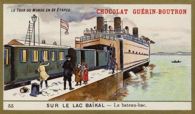 Ferry on Lake Baikal by French School