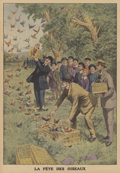 Festival of birds in Belgium by French School
