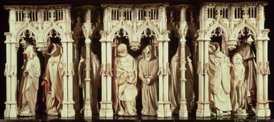 Figures of monks from the tomb of Philip the Bold, Duke of Burgundy (1342-1404), by Jean de Marville, Claus Sluter and Claus de Werve, commissioned for the monastery by French School