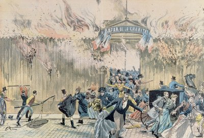 Fire at the Bazar de la Charite, 4th May 1897, from Le Pelerin, 1897 by French School